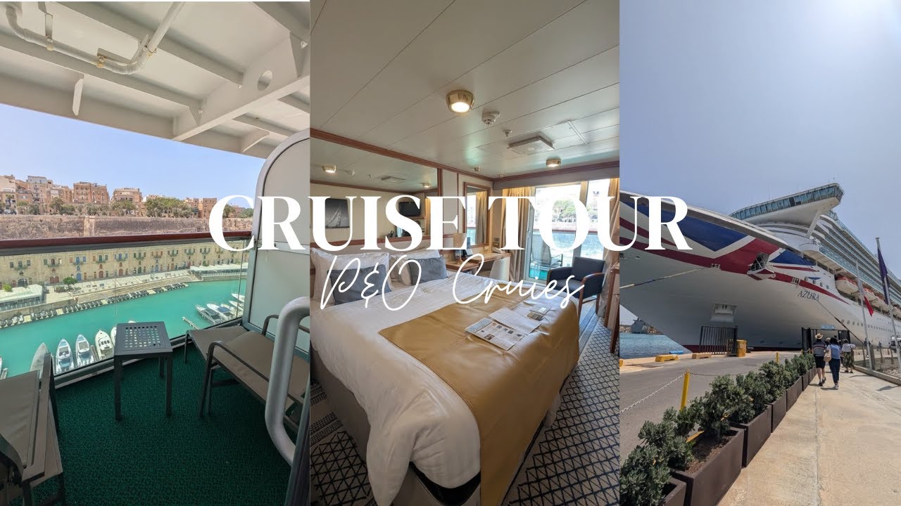 Круиз P&O Azura (круиз по Средиземному морю) и экскурсия по каюте с балконом! Каюта R702 || Эп.86