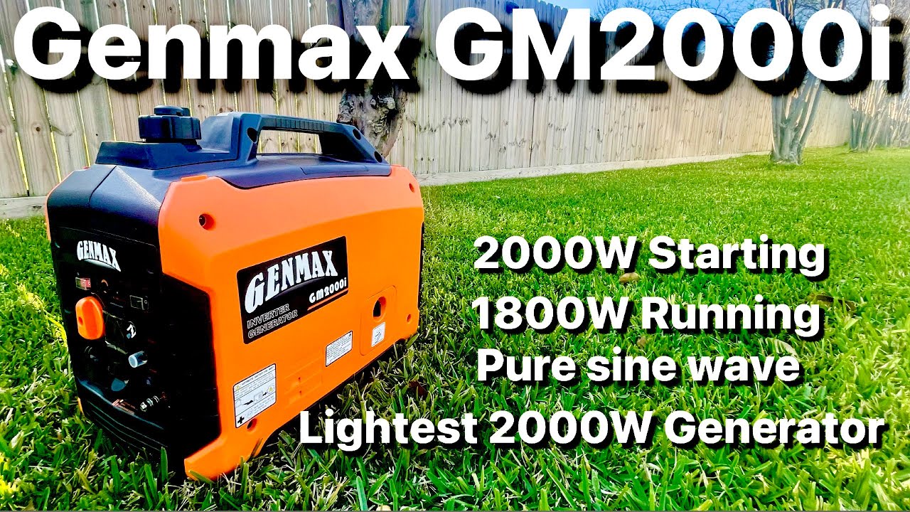 Ультралегкий инверторный генератор серии GENMAX Quiet Power для резервного питания дома и кемпинг...