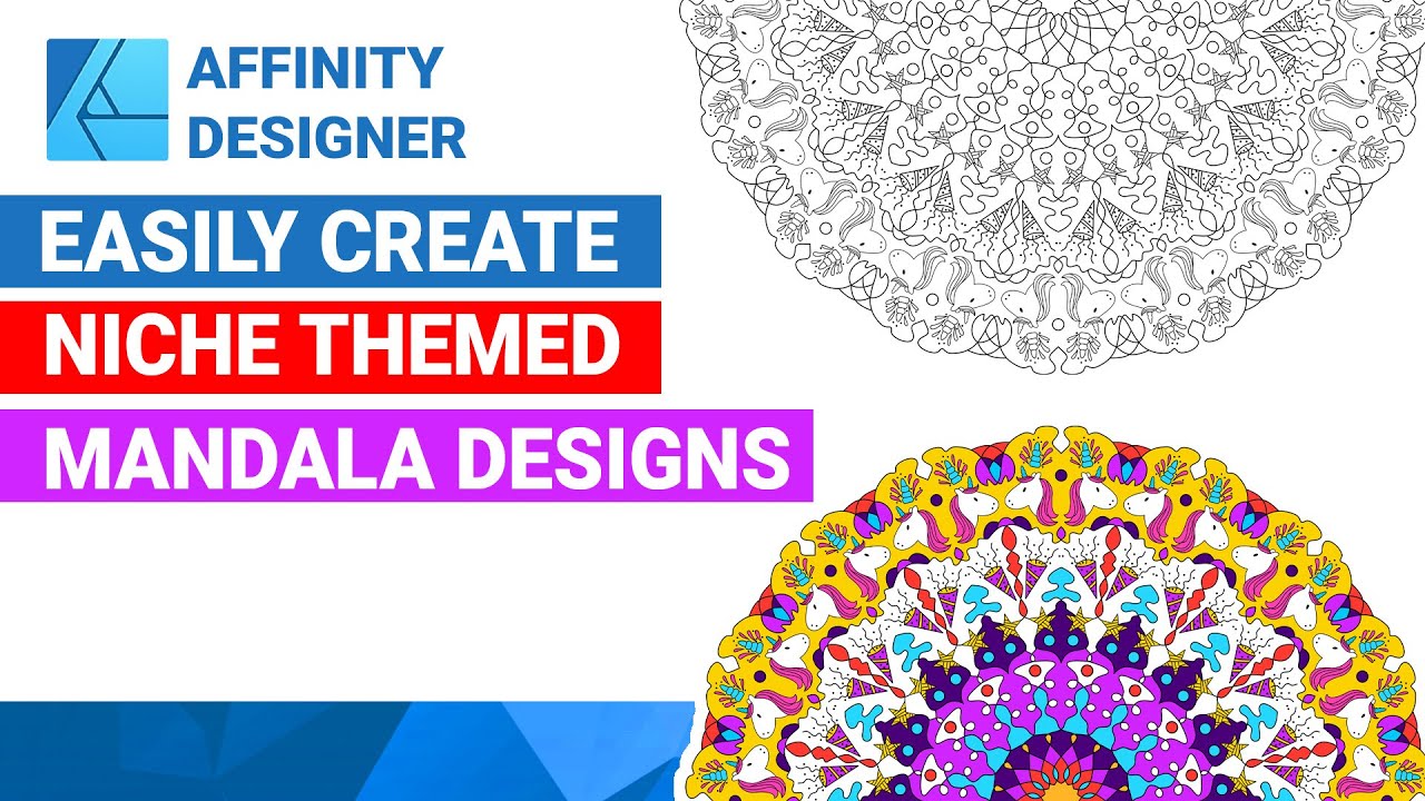 Affinity Designer | How to Create Niche Based Mandala Art?