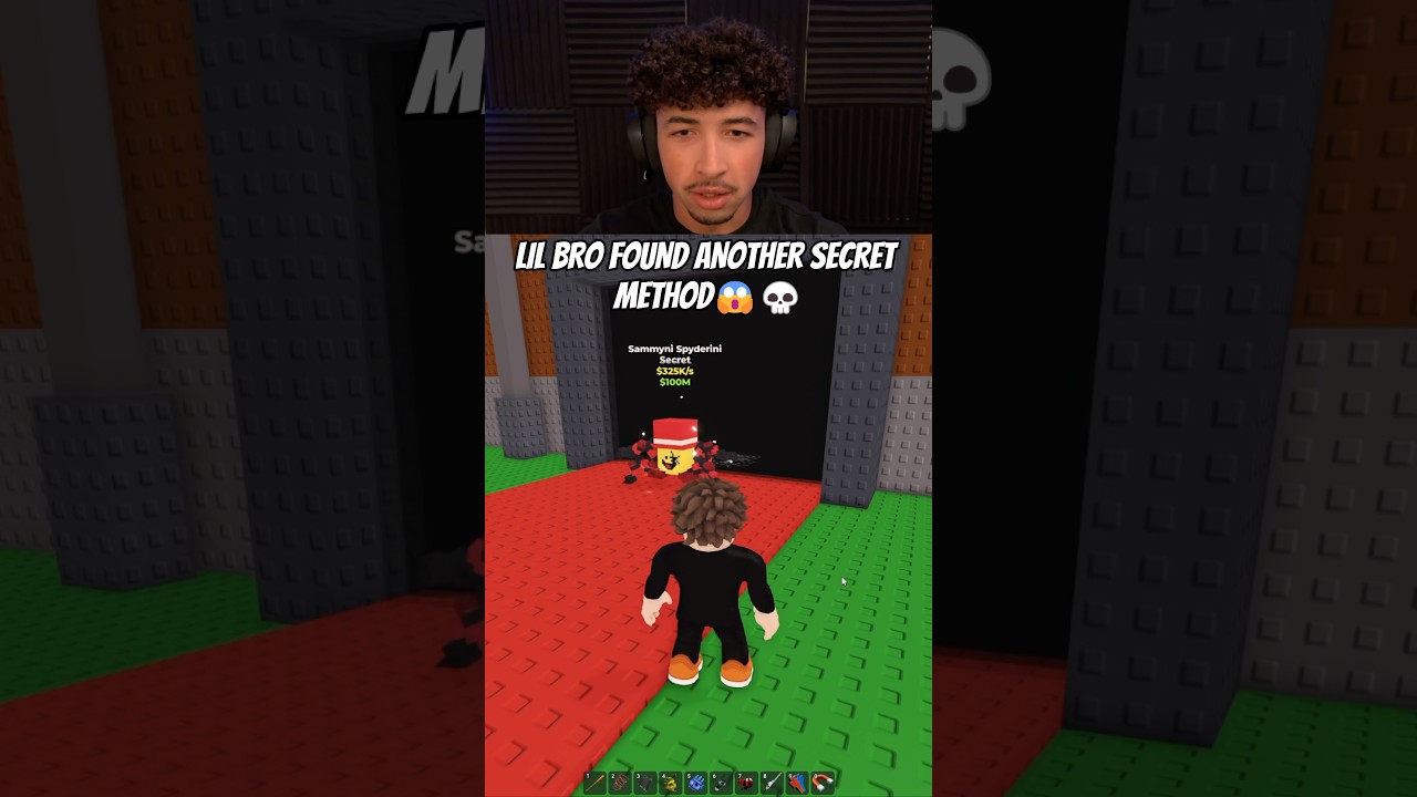 LIL BRO FOUND ANOTHER SECRET METHOD😱💀#roblox #stealabrainrot