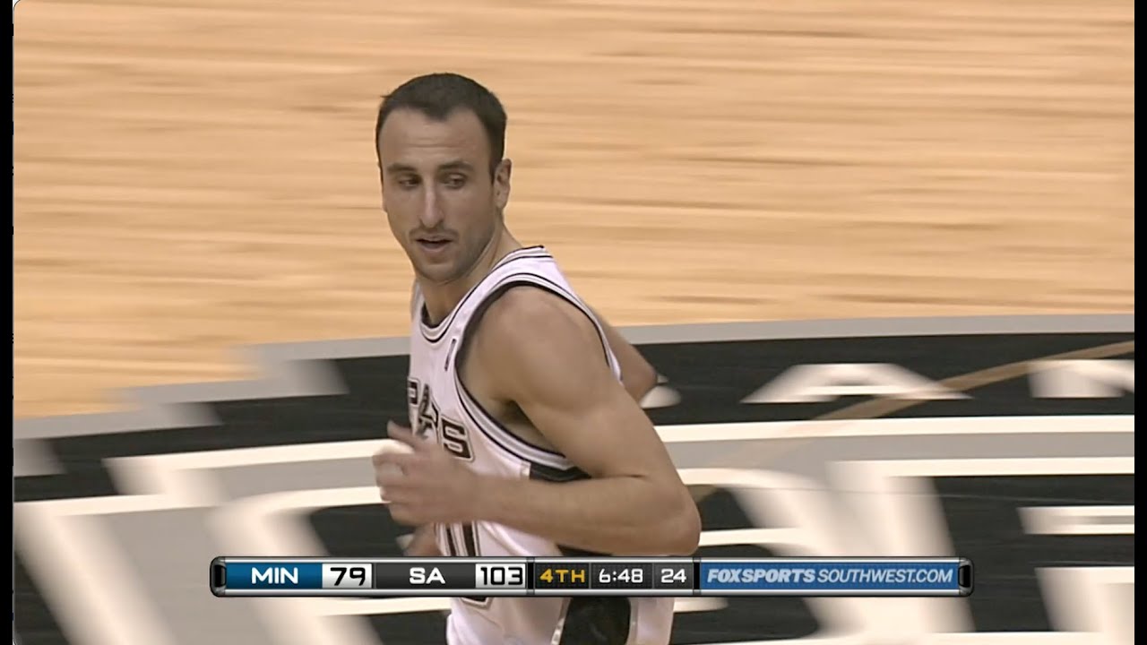Manu Ginobili's Behind the Back Pass to DeJuan Blair against the Minnesota Timberwolves
