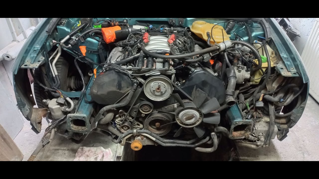 Wymiana kompletnego rozrządu Audi A6 C5  2.8 cz.1.