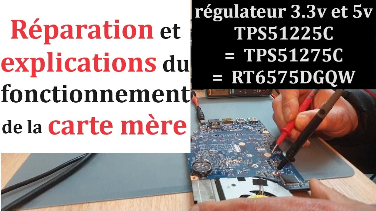 Réparation carte mère Acer Aspire V3-331. Explication du fonctionnement de carte mère PC portable