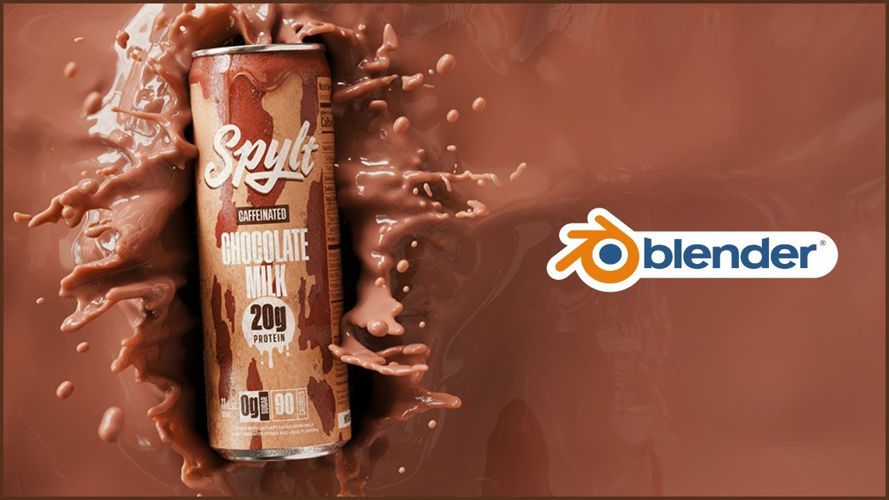 Как сделать визуализацию брызг банки в Blender