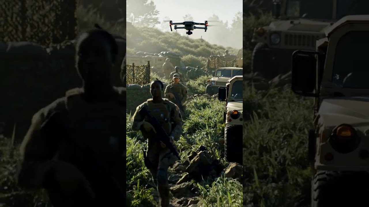 US Army Drone Operation in the Green Hills &ndash; Tactical Precision in Action
