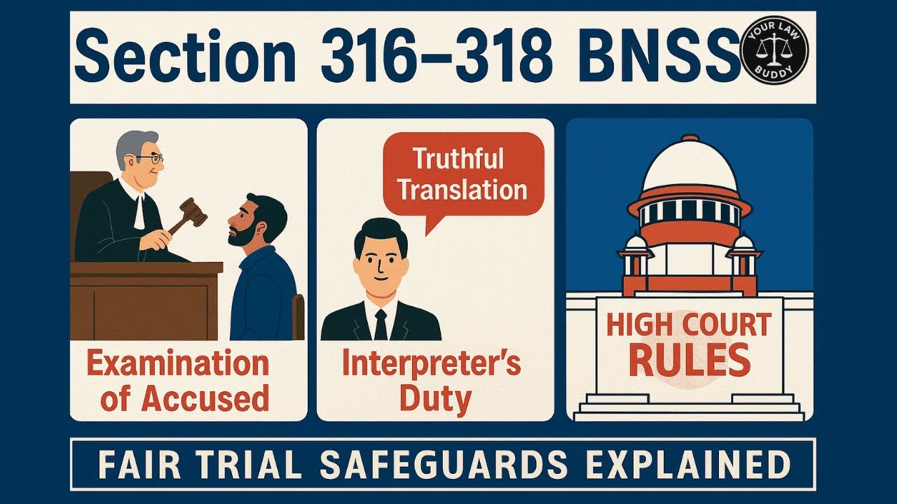 Section 316&ndash;318 BNSS | Examination of Accused, Interpreter&rsquo;s Duty & High Court Records Explained