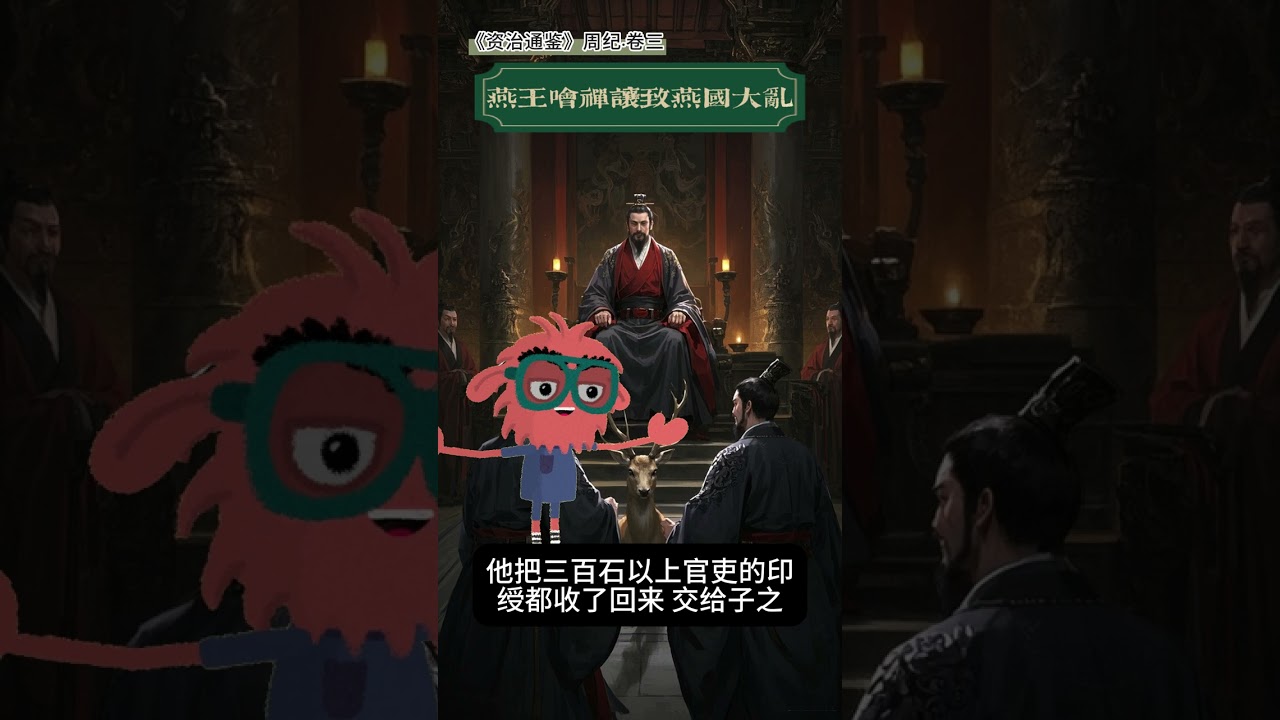《资治通鉴》周纪&middot;卷三：燕王哙禅让致燕国大乱