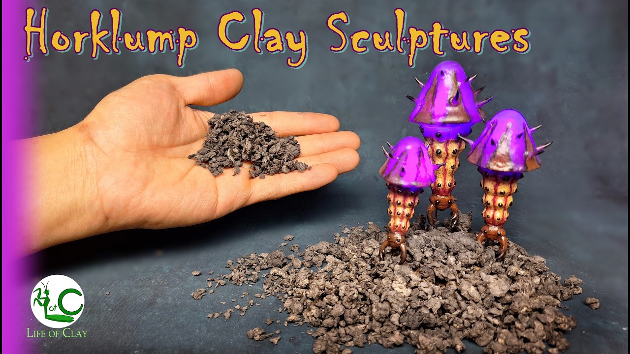 Sculpting Horklumps of Hogwarts Legacy Magical Beast  in Cosclay