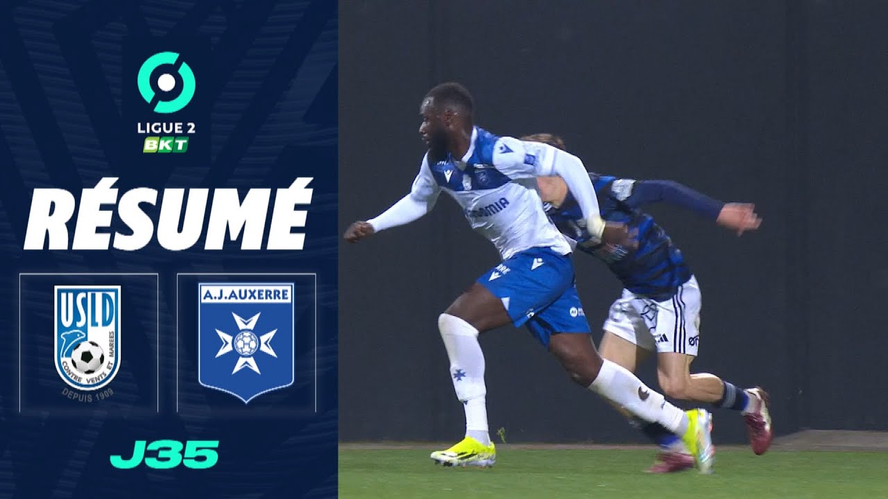 USL DUNKERQUE - AJ AUXERRE (1 - 3) - R&eacute;sum&eacute; - (USLD - AJA) / 2023-2024