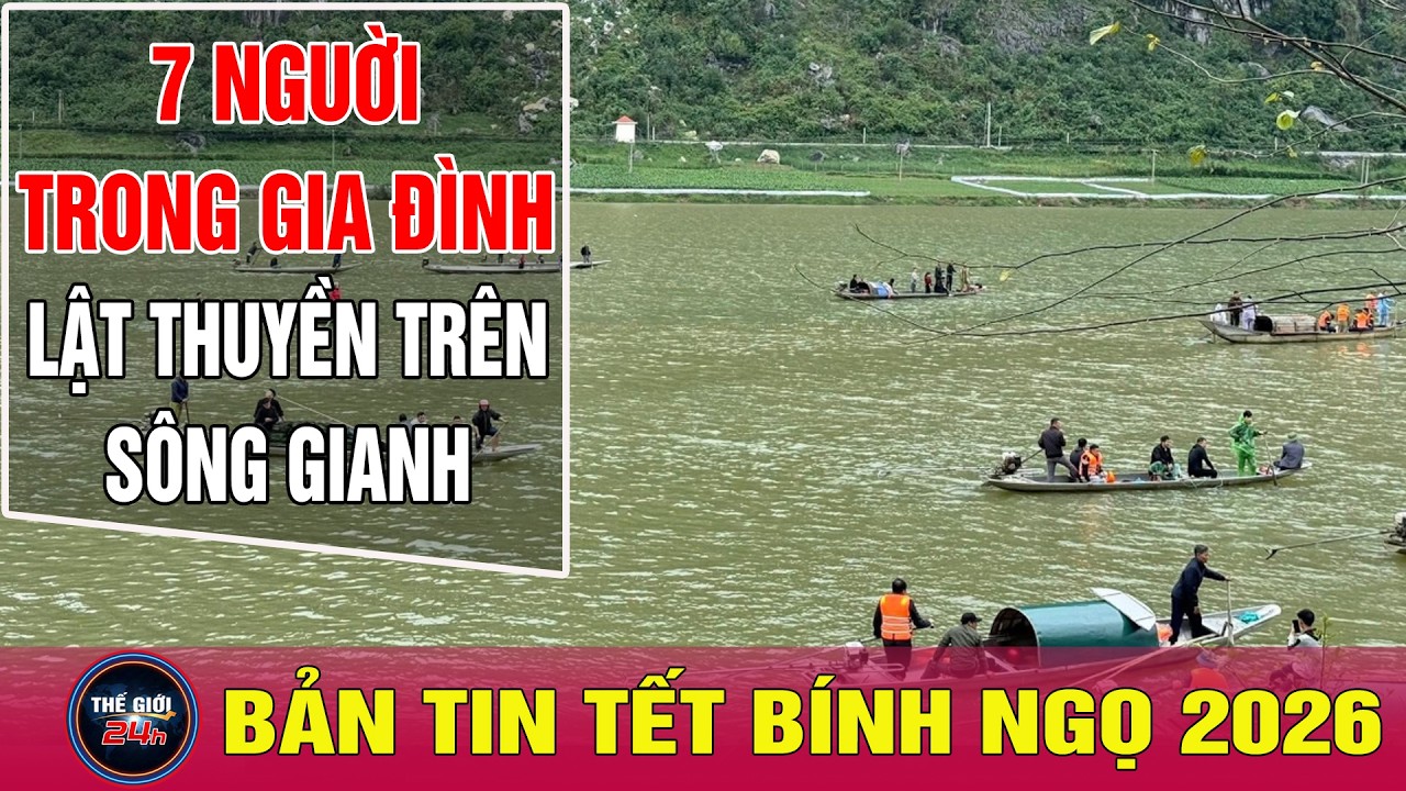 Cập nhật mới nhất vụ lật thuyền trên sông Gianh: 7 nạn nhân cùng 1 gia đình, hơn 100 người tìm kiếm