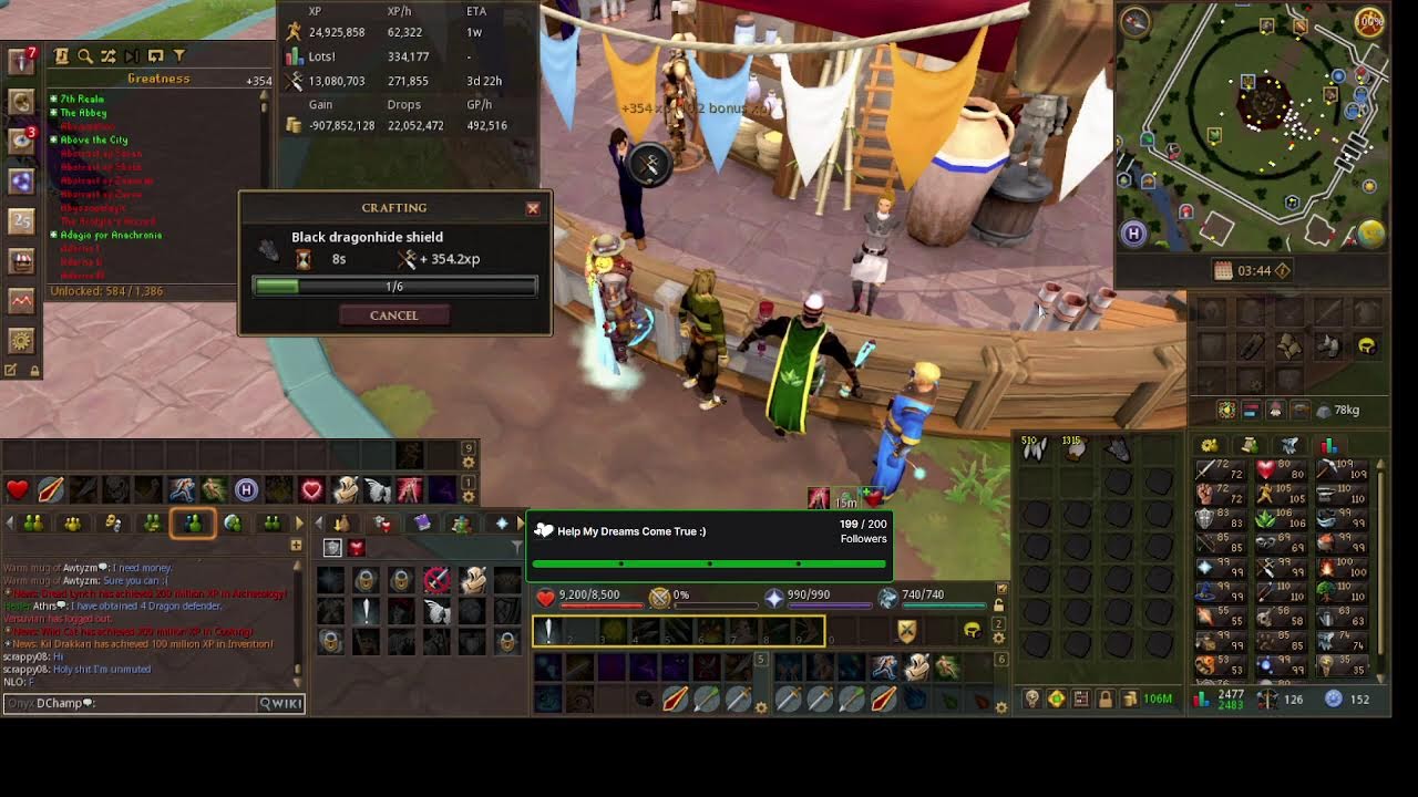 RuneScape Livestream. Come Chill and Watch