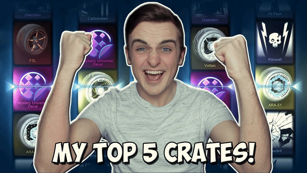 TOP 5 BEST ROCKET LEAGUE CRATE OPENINGS [MARCH 2017] | PAINTED EXOTICS AND MYSTERY UNIVERSAL DECALS!