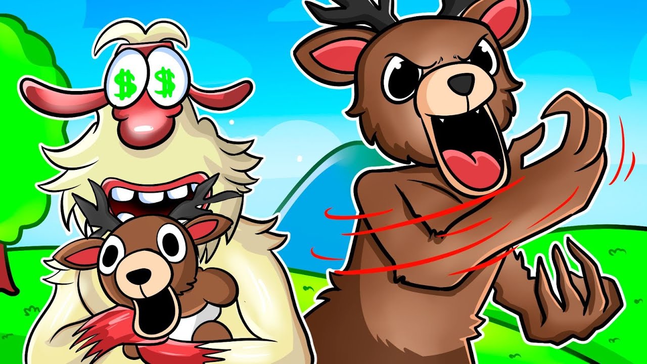 Booba играет | Украсть ребенка у 99 Night's Deer в Roblox