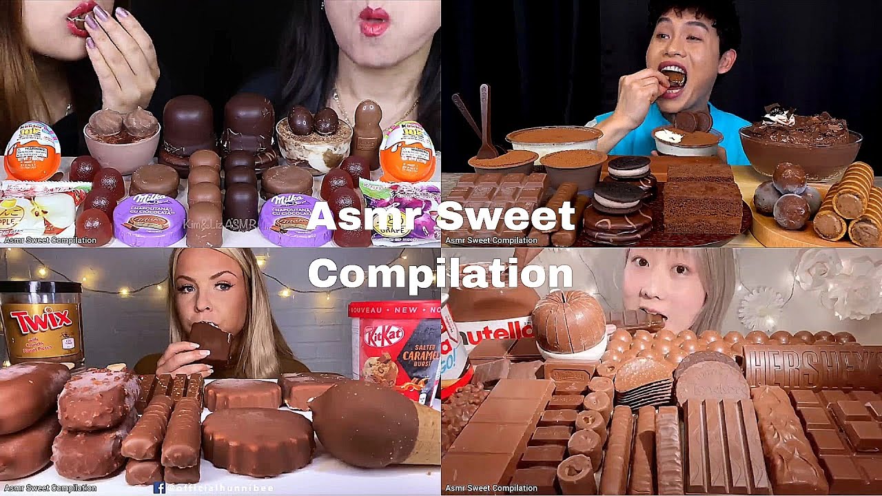 ASMR Chocolate Compilation | No Talking | Only Bits | ASMR Mukbang | ASMR Food