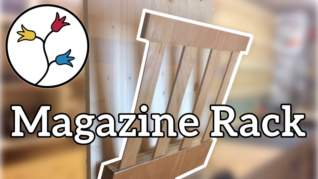 Make a magazine rack out of scraps and bed slats – DIY