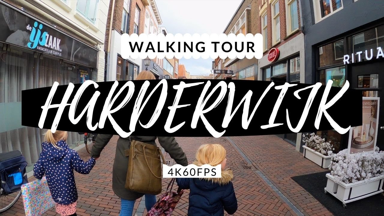 Хардервейк, Нидерланды - пешеходная экскурсия (4k Ultra HD 60fps) 🇳🇱