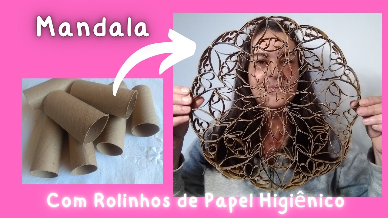 O que fazer com rolinhos de papel higiênico? Mandalas! ☸️⚛️☯️