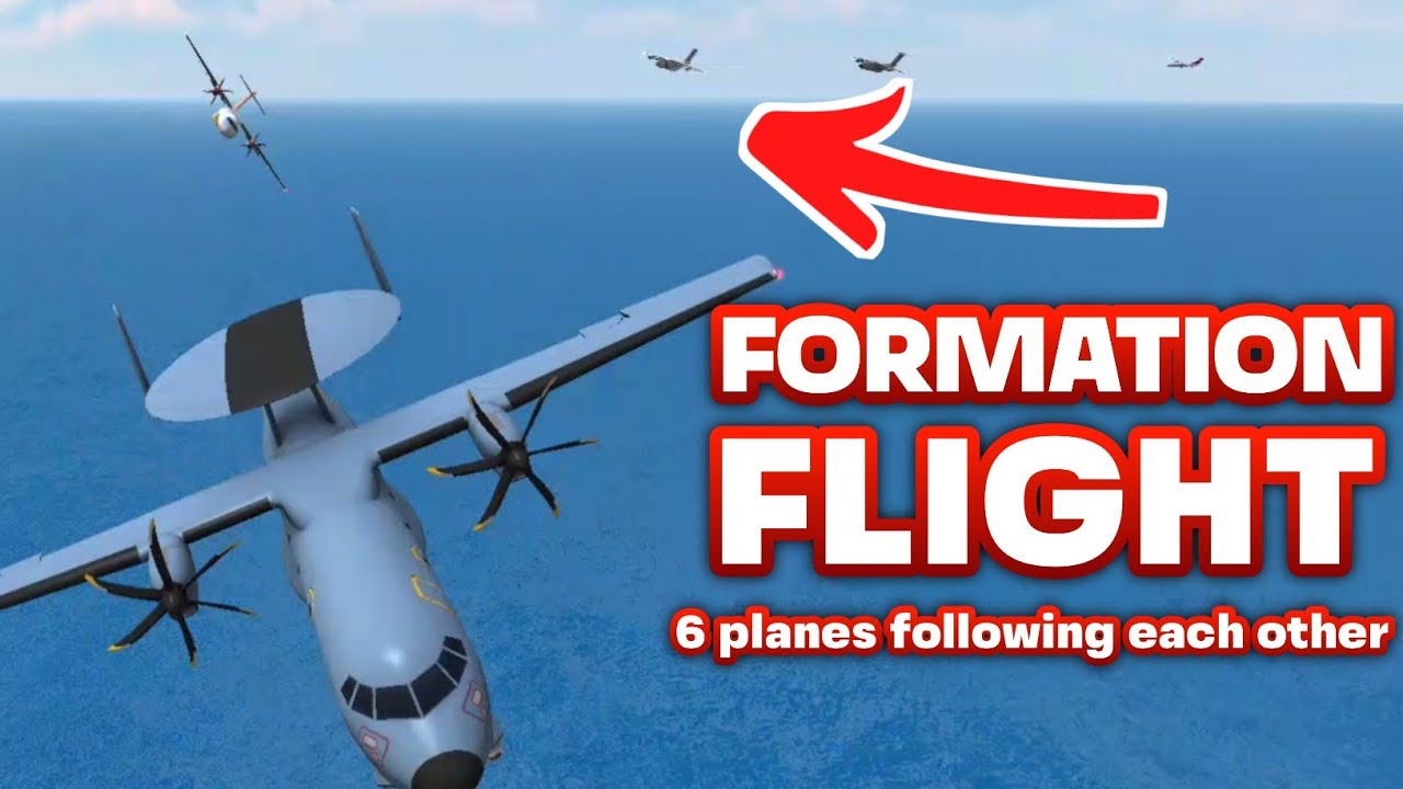6 PLANES FORMATION FLIGHT - EPIC REMOTE CONTROL CHALLENGE | Turboprop Flight Simulator