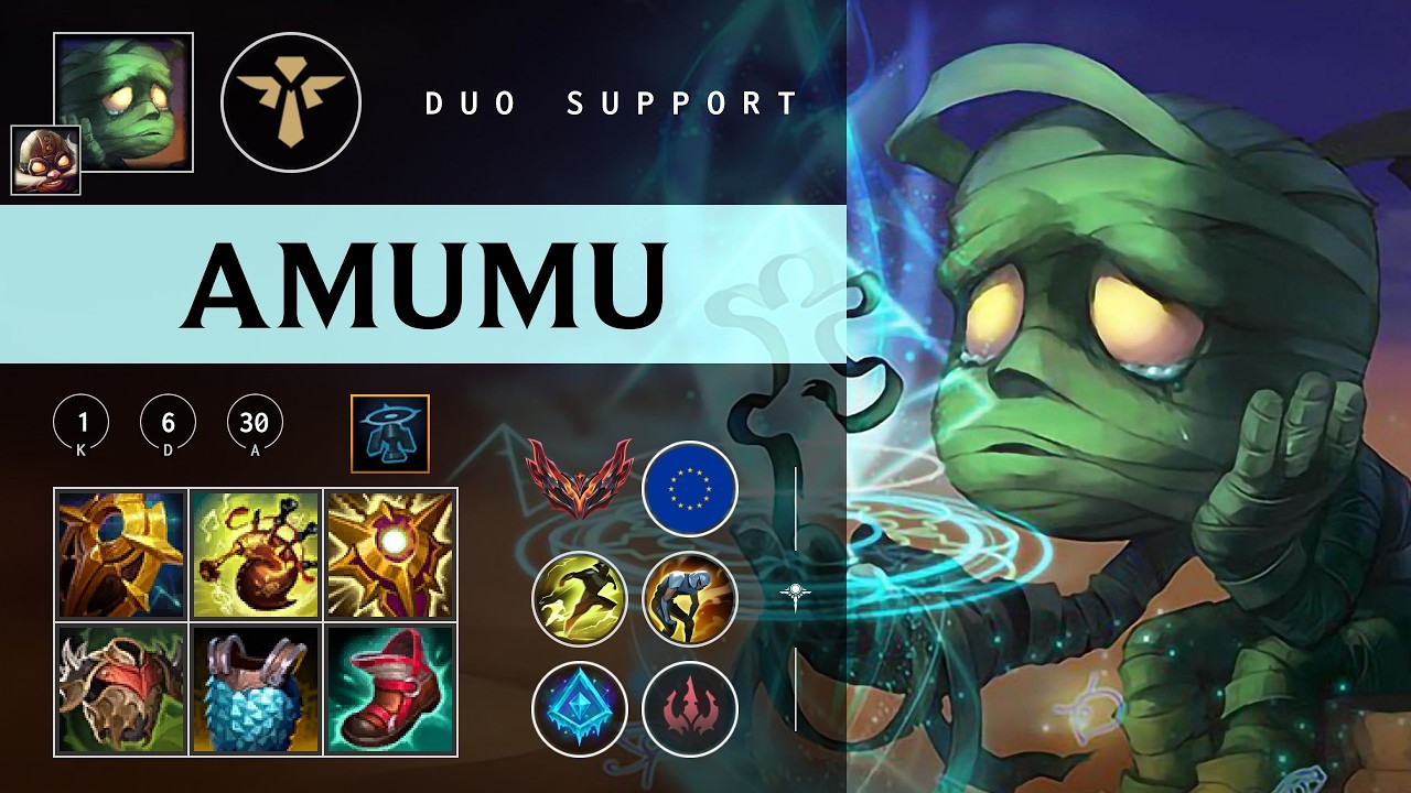 Amumu Support vs Taric - EUW Grandmaster Patch 26.03