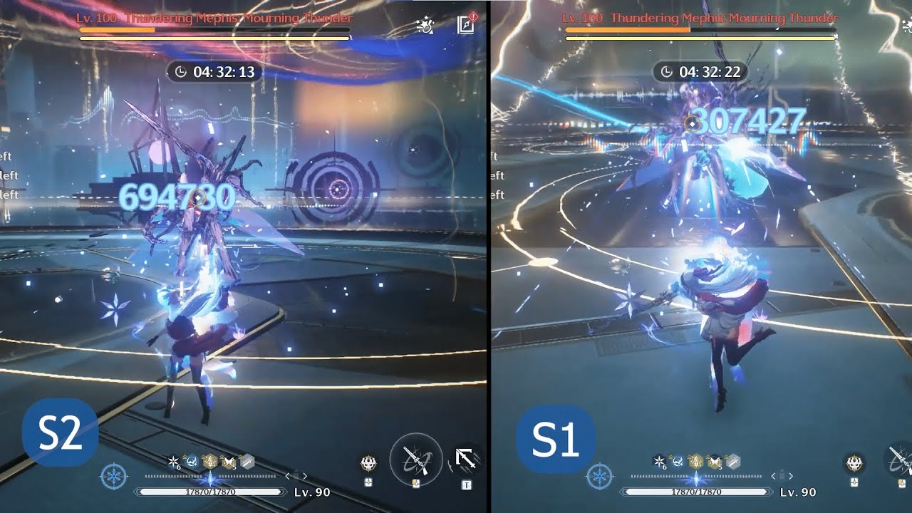 Carlotta S1 vs S2 Compared Side By Side (694k Nuke) |Wuthering Waves