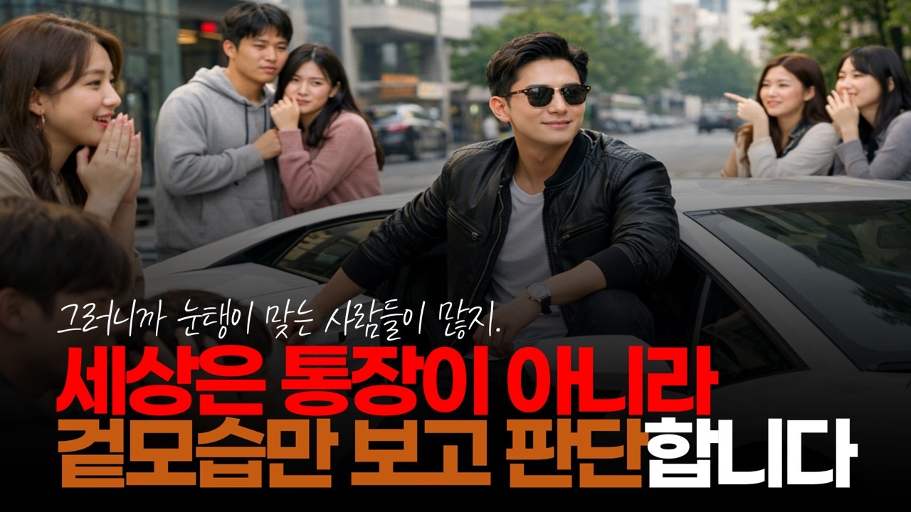 (※시청자댓글) 세상은 통장이 아니라 겉모습만 보고 판단합니다. 가짜 부자는 차를 보여주고 진짜 부자는 통장을 숨깁니다. #겉치레문화 #카푸어 #허세문화