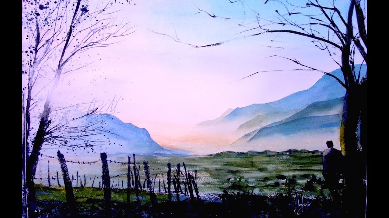 Morning lighted landscape