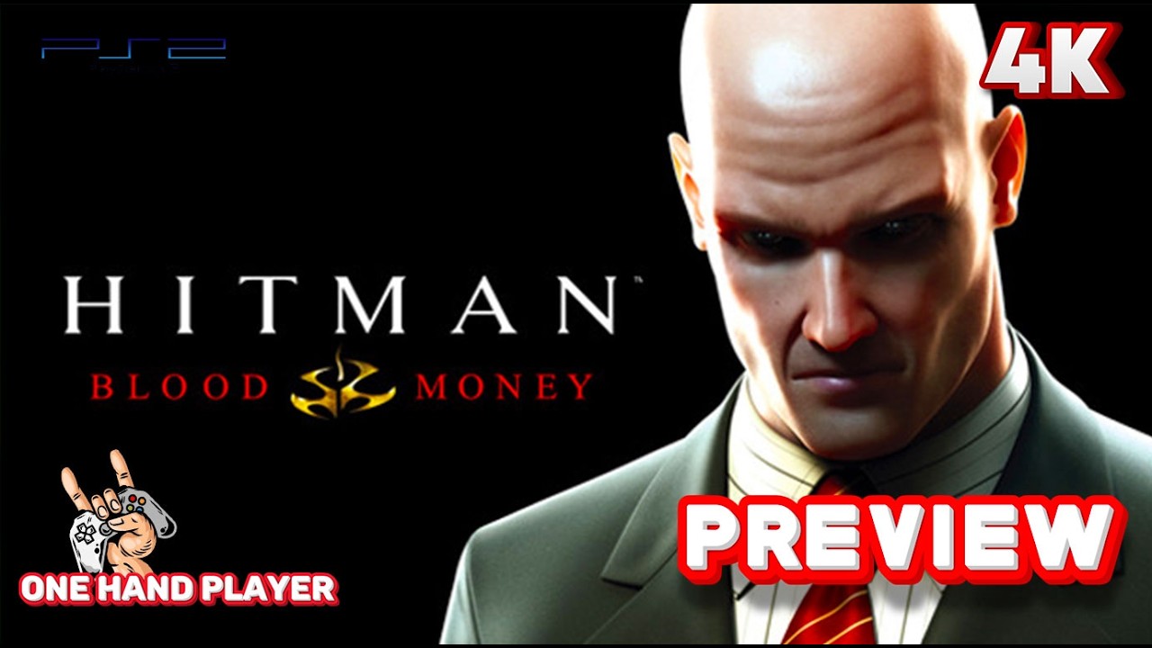 Hitman: Blood Money PS2 Gameplay (4K 60FPS) First 20 Minutes Preview One Hand Player