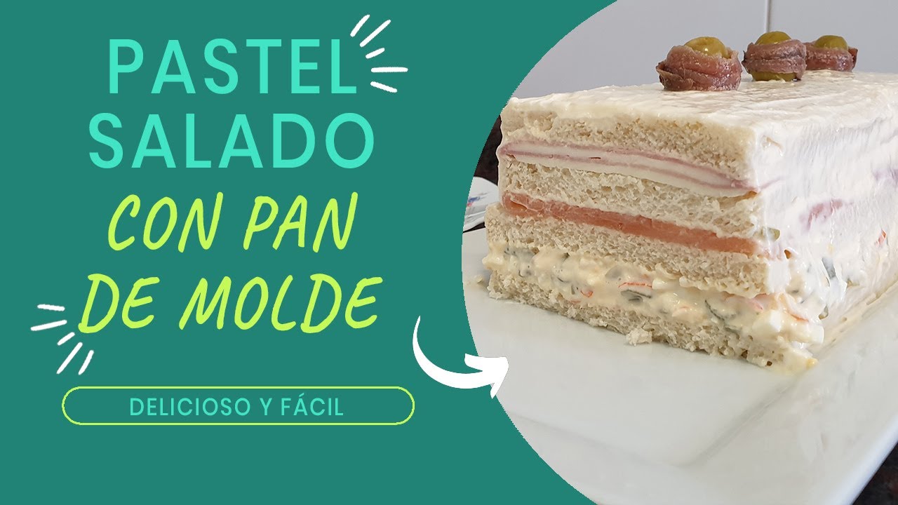 Pastel frío de pan de molde DELICIOSO Y FÁCIL