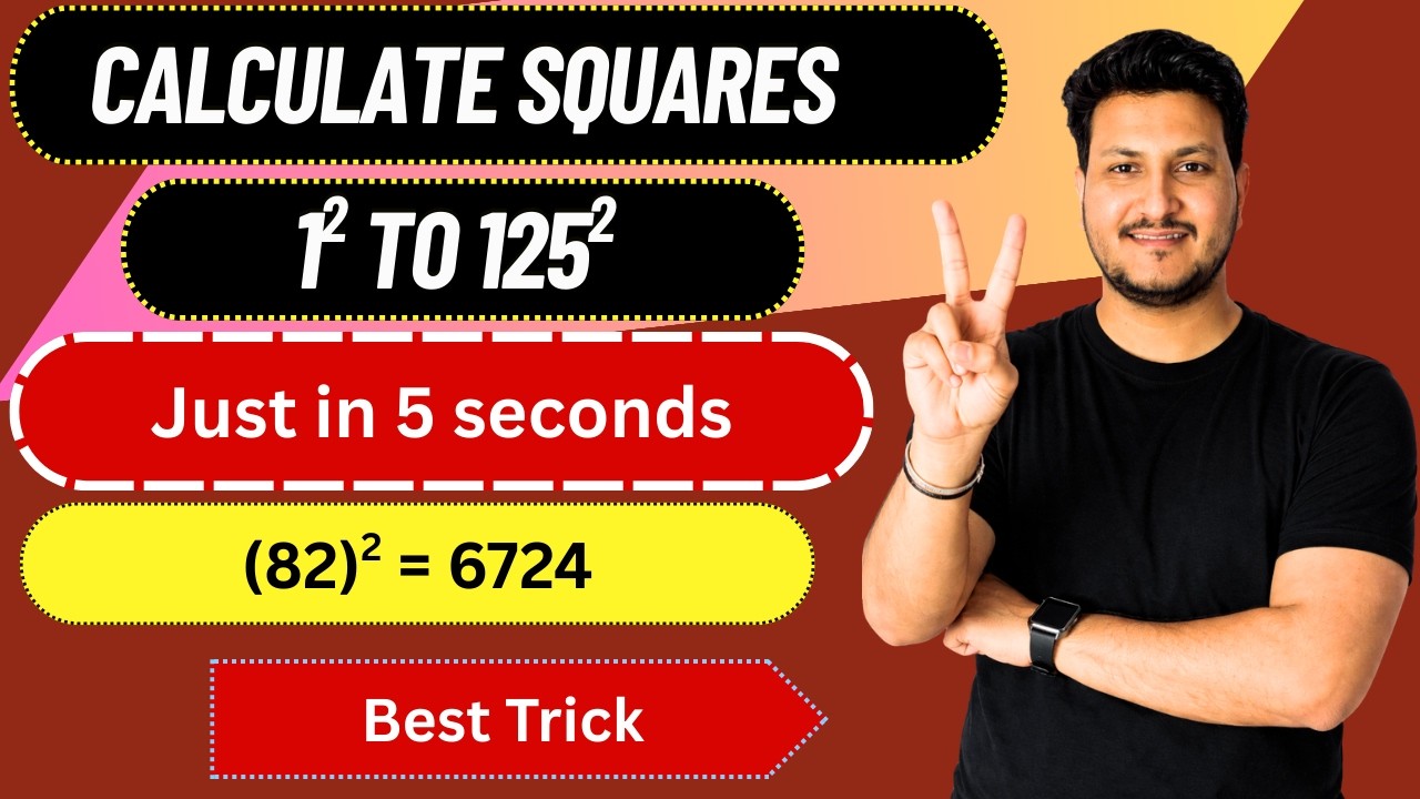1 to 125 Squares in seconds | Simplification | Bank exams 2026 | Jay Saraswat