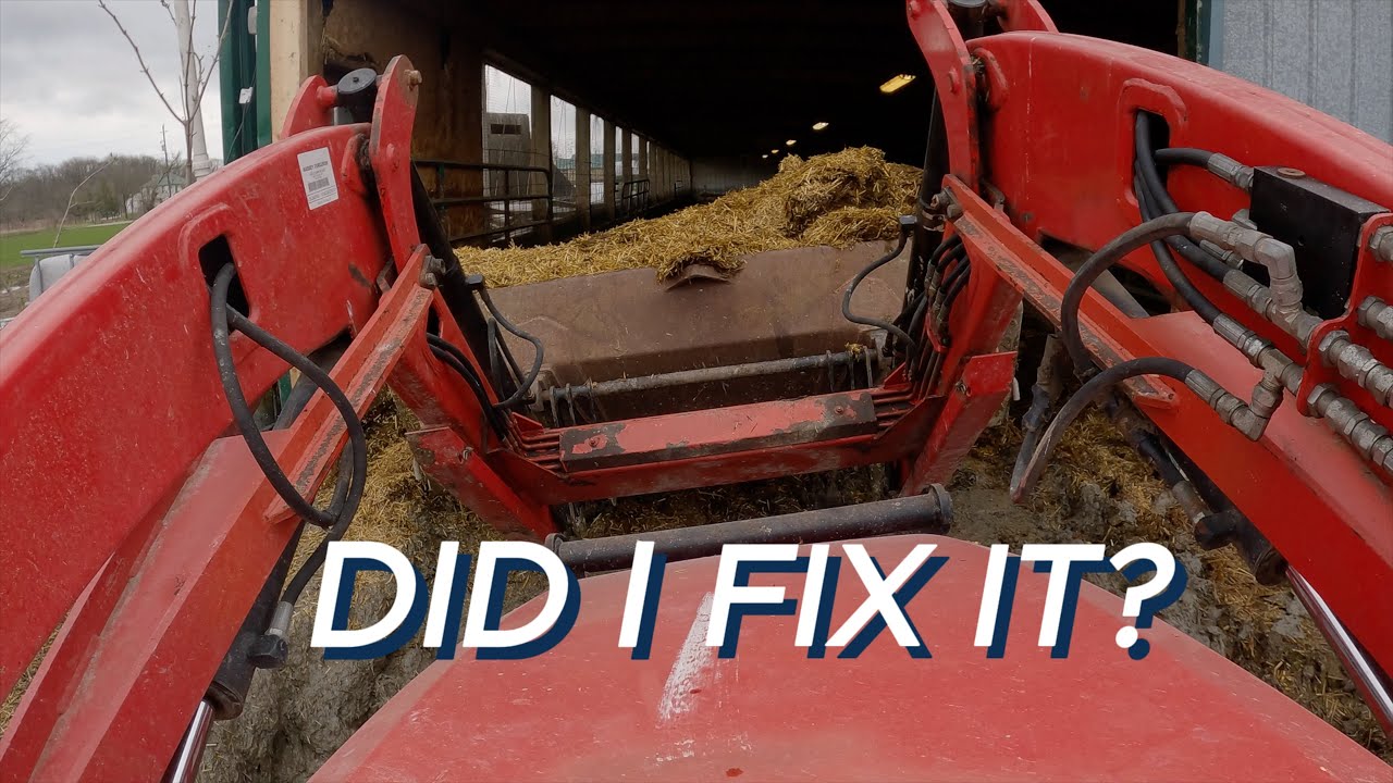 Putting the tractor back together - Just in time to clean out the barn!