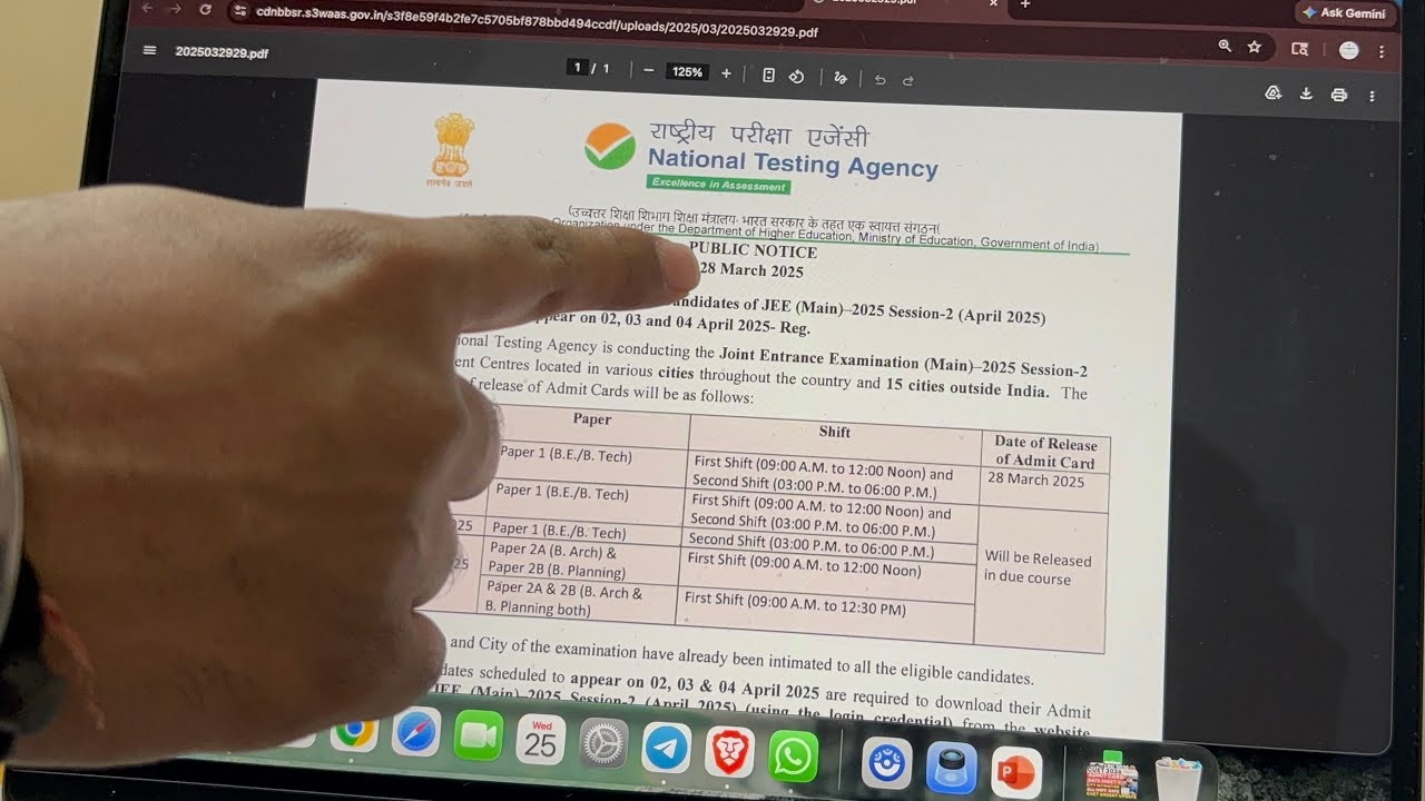 NTA Update JEE Main 2026 Admit Card✅💯 Session 2 | How to Download JEE MAIN Admit Card 2026 #jee2026