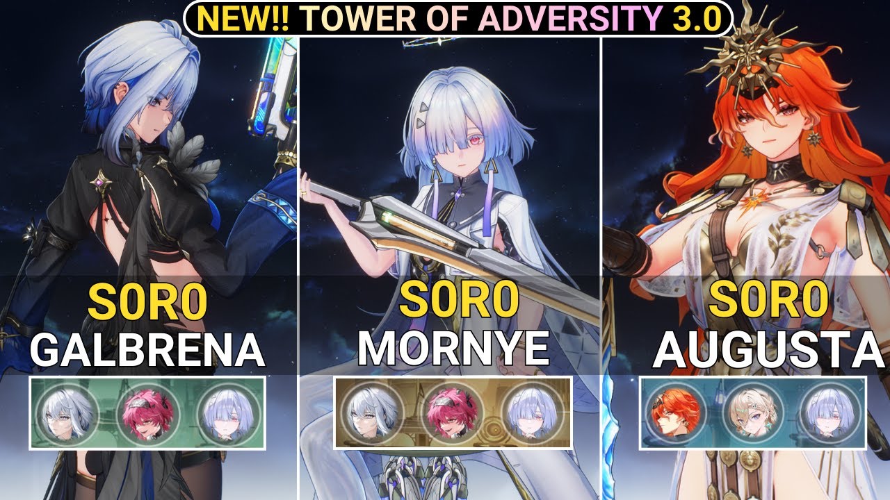NEW CHARACTER! S0R0 Mornye X Galbrena X Augusta Showcase | NEW! TOA Wuthering Waves 3.0