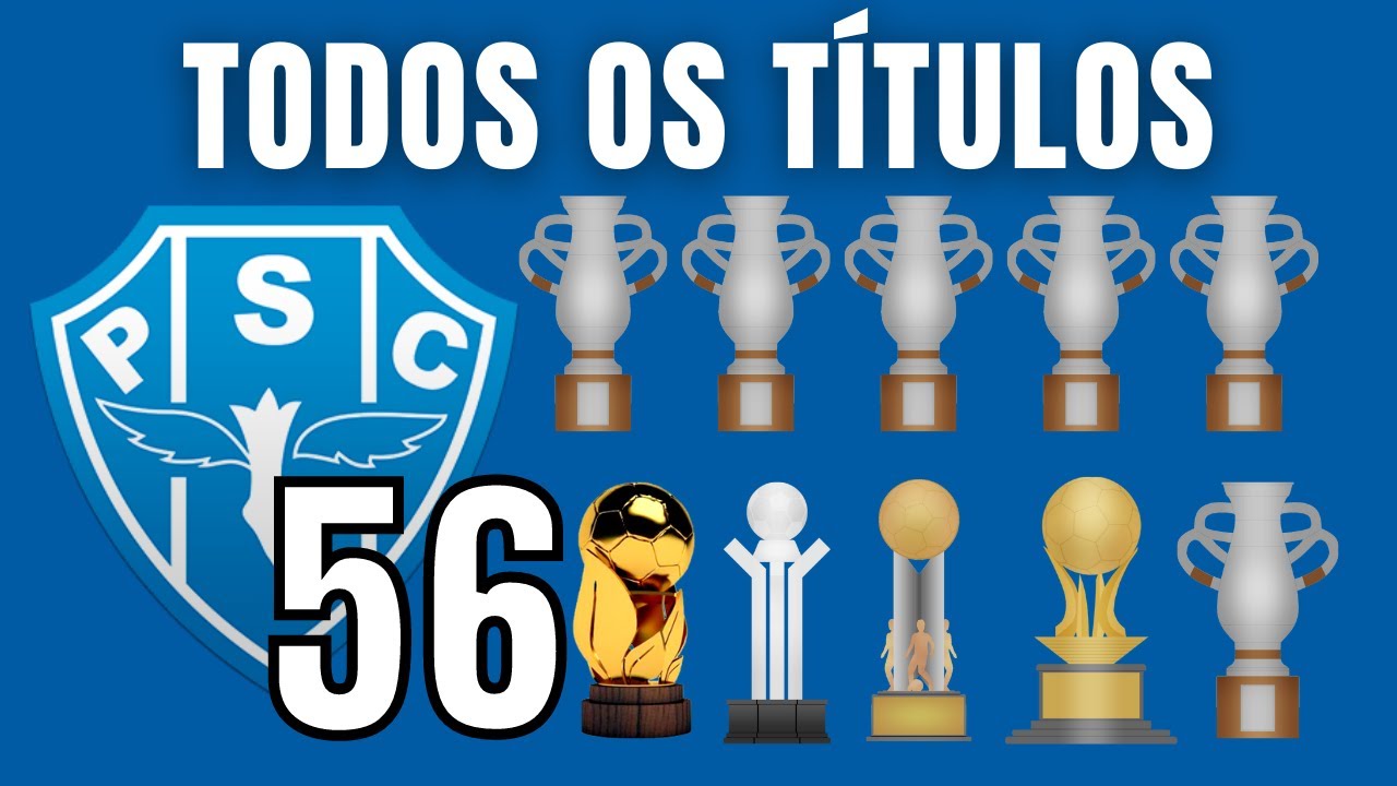 Todos os TÍTULOS da HISTORIA do PAYSANDU