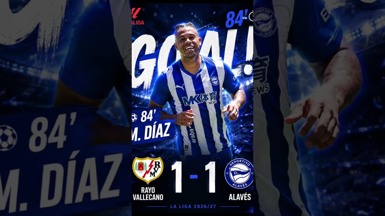 Rayo Vallecano 1&ndash;1 Alav&eacute;s | Full-Time Match Stats ⚽ #football #fifa #footballshorts #premierleague