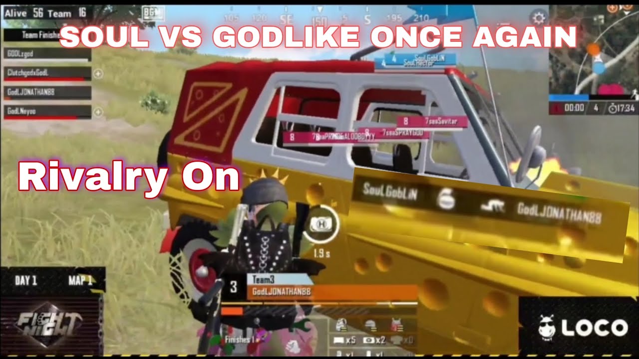 GODLIKE VS SOUL\\ JONATHAN VS GOBLIN/@JONATHAN GAMING/RIVALRY #GODLIKE #JONATHAN #HIGHLIGHTS #SOUL..