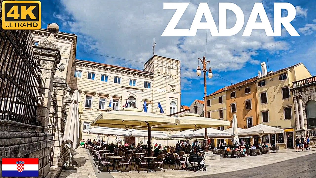 OLD TOWN ZADAR, CROATIA WALK AROUND 4K