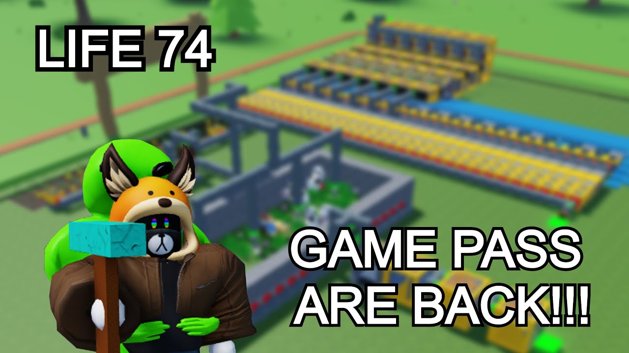 THE GAME PASSES ARE BACK!!! LIFE 74 SPEEDRUN! Road to Life 100 (BLOCK TYCOON)