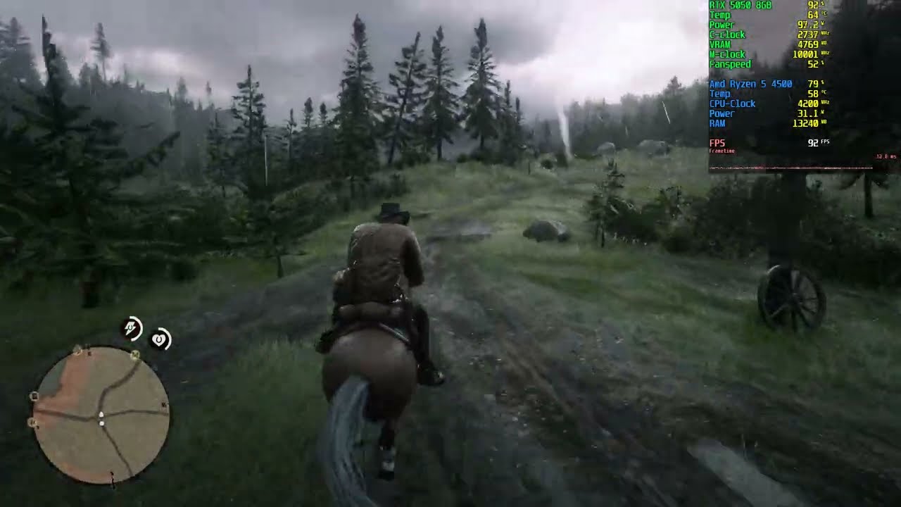 Red Dead Redemption 2 | RTX 5050 8GB + Ryzen 5 4500 | Gameplay Test