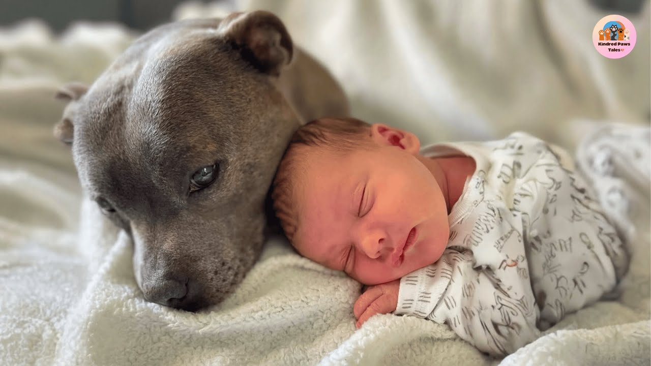 This Pit Bull Waits on the Stairs Every Day — Just for a Little Boy
