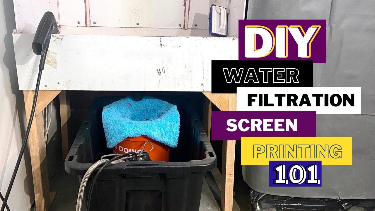 DIY Screen Printing 101 - Low Budget Water Filter for Emulsion and Ink