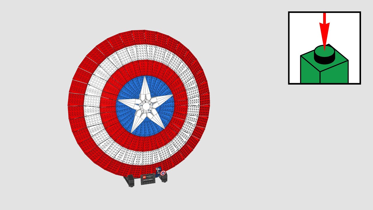 LEGO Marvel 76262, Captain America's Shield - инструкции по сборке