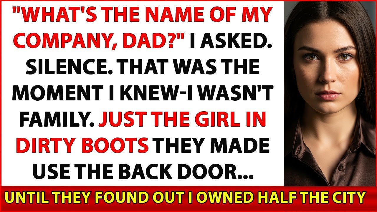 At My Dad’s 60th Birthday, They Made Me Use the Back Door — Until Someone Said “Madam CEO”...