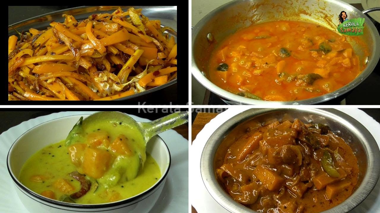 Carrot Curry || 4 Types of Carrot Curry for Chapathi, Roti and Rice || Recipe in Tamil