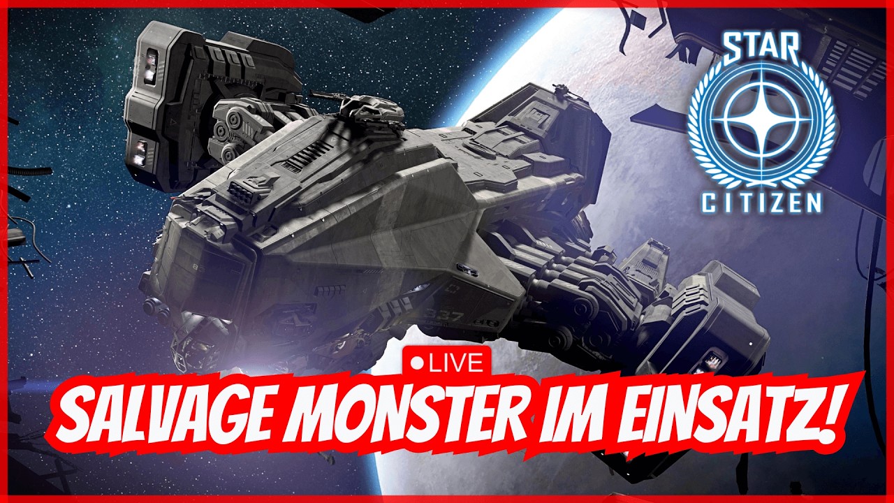 LIVE - Industriegigant im Einsatz! Salvage Monster - Aegis Reclaimer! | Star Citizen Patch 4.6