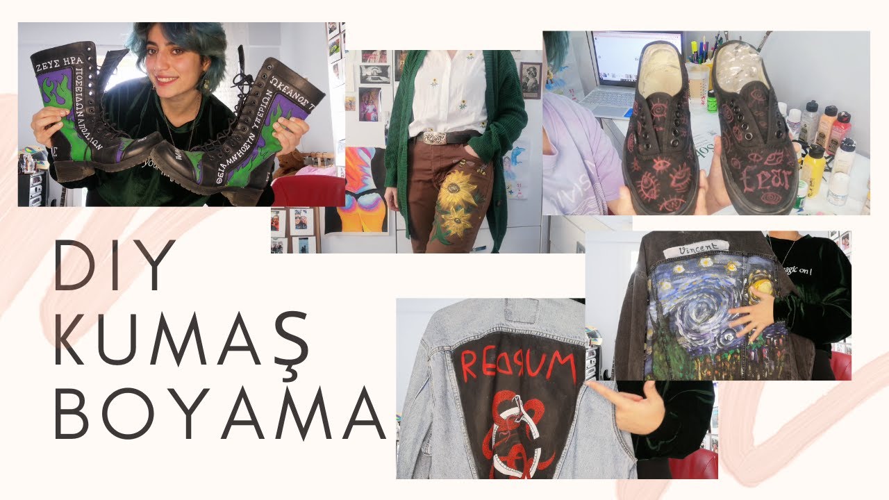DIY Kumaş boyama nasıl yapılır? Pantolon ve ayakkabı boyama