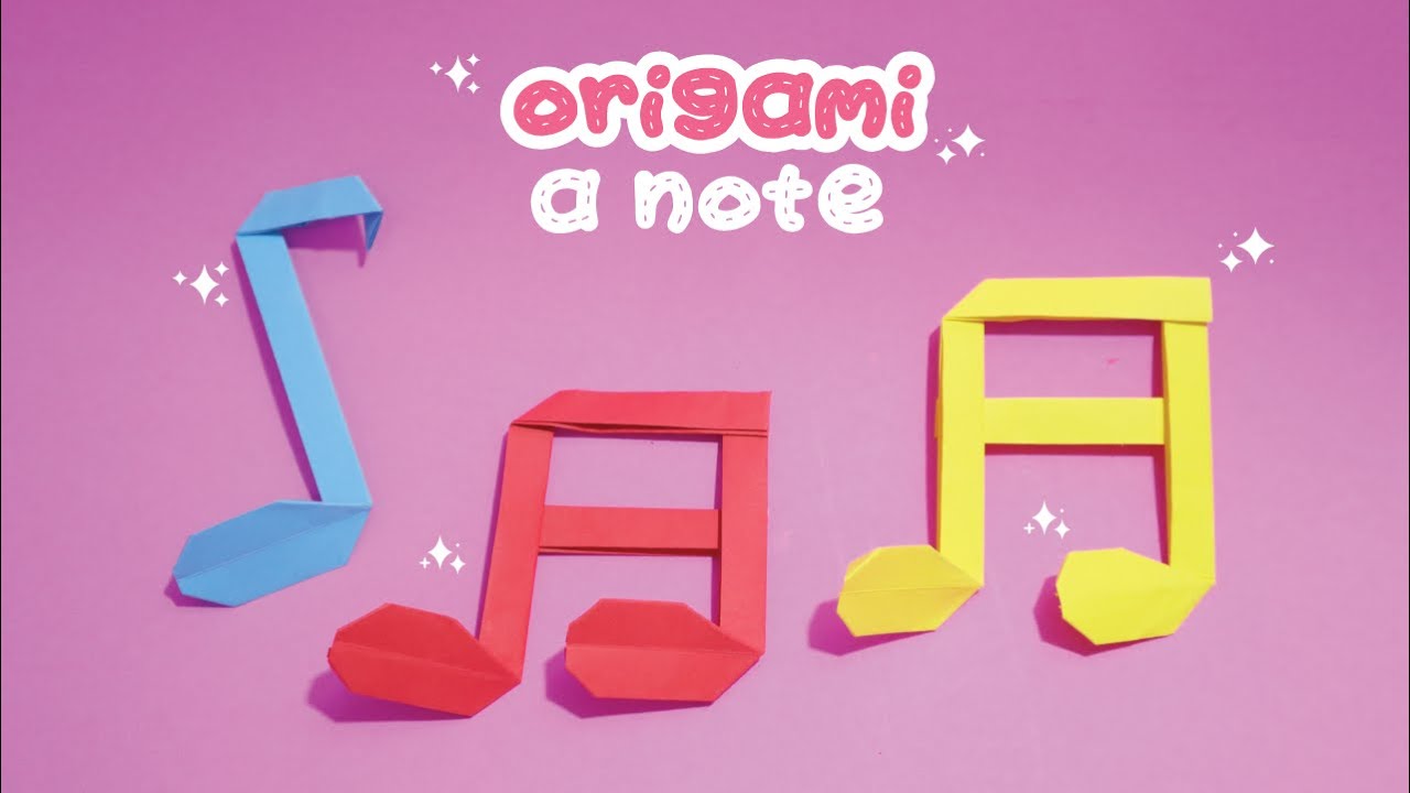 Origami Music Note: Create Harmony with Just Paper and Folds