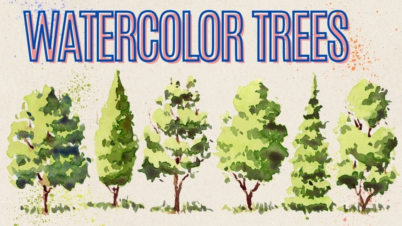Watercolor Trees Tutorial for Beginners