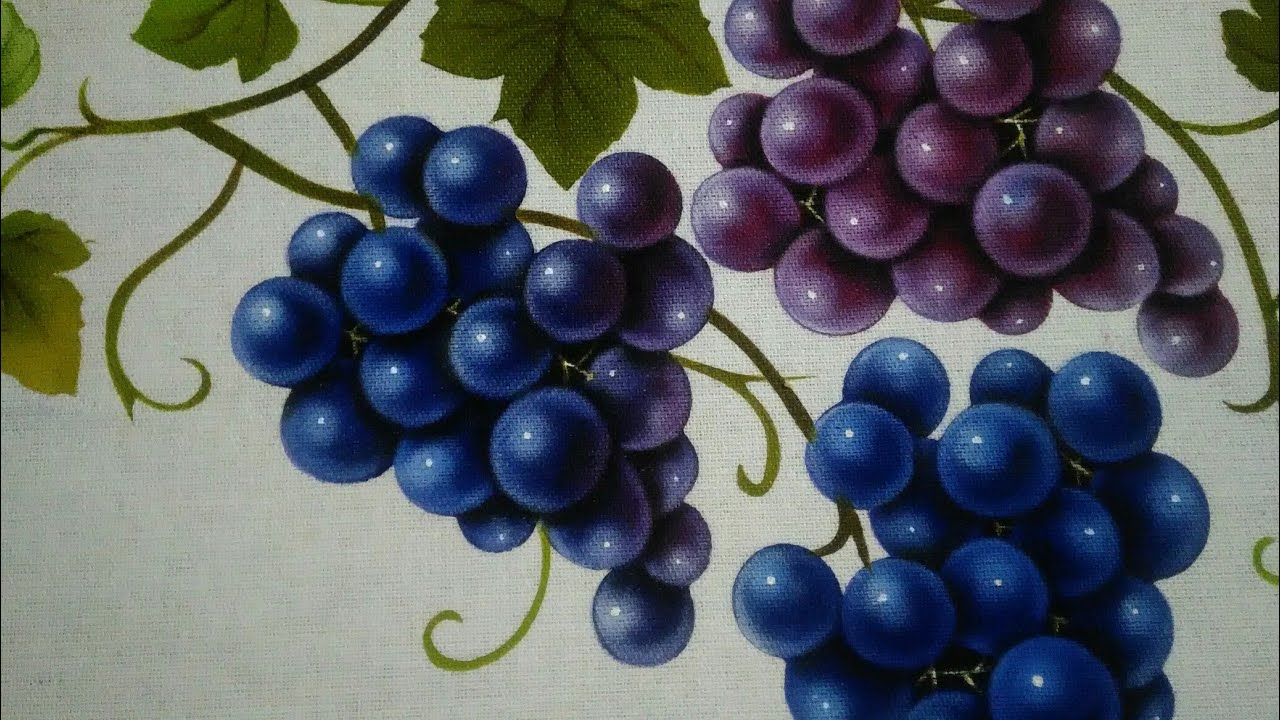 Uva - Pintura em Tecido