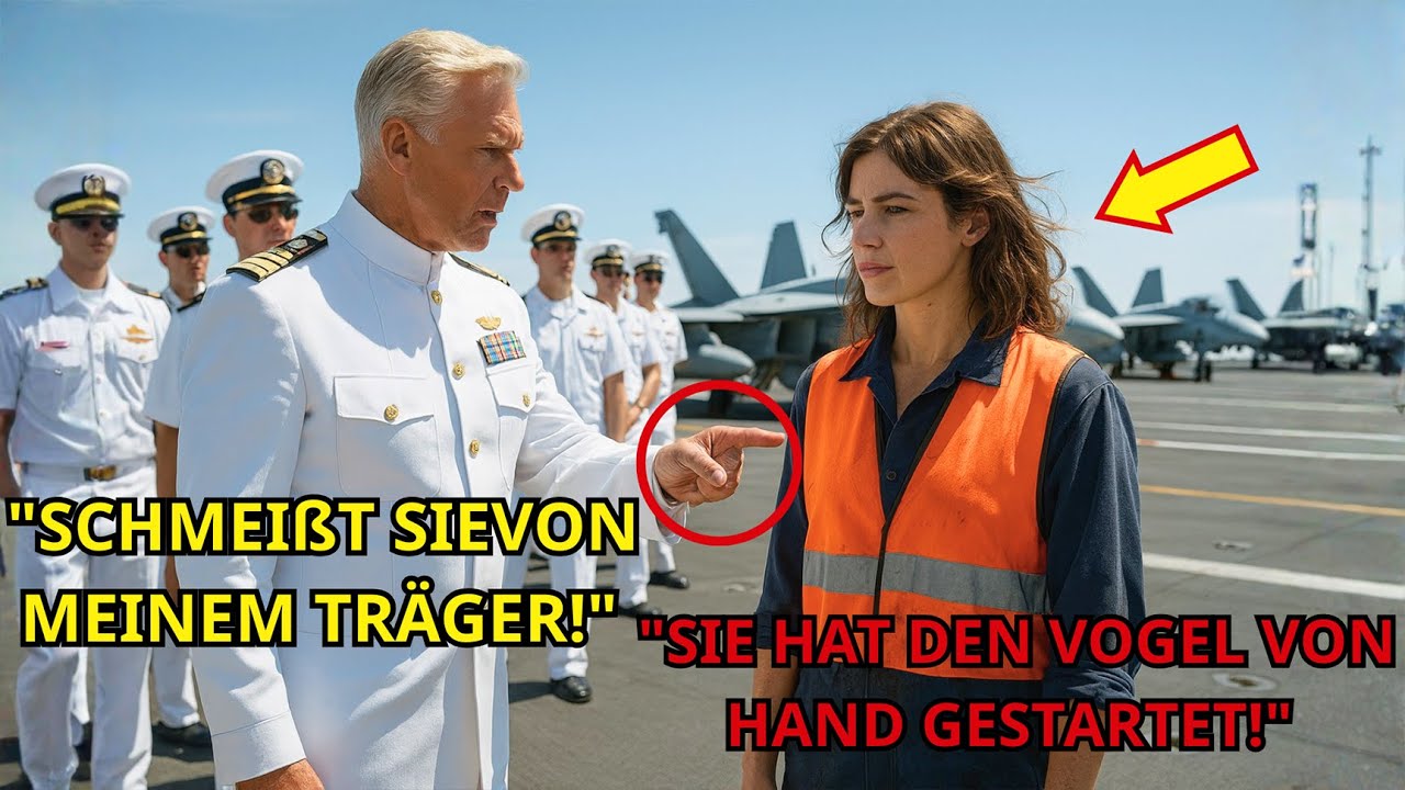 Der Admiral Degradierte Sie An Deck — Dann Sah Er, Wie Sie Ein Jet Mit Handzeichen Startete