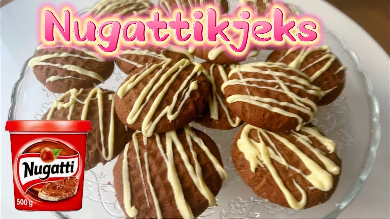 Kjeks med BARE 3 Ingredienser! Spr&oslash; og Seig Nugattikjeks